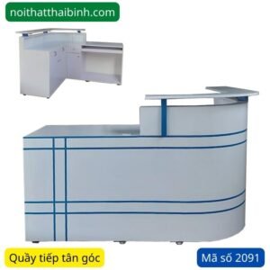 Quầy tiếp tân góc đẹp MS 2091