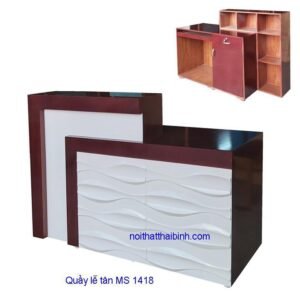 Quầy lễ tân  đẹp MS 1418 Giá bán= 7.700.000đ giảm còn= 6.700.000đ