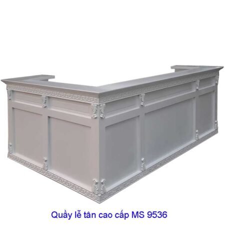 Quầy lễ tân góc MS 9536 Giá (góc 1m dài 2m0) = 16.250.000