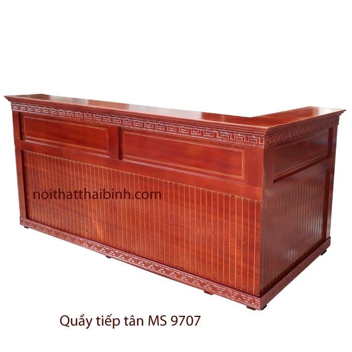 Quầy lễ tân dài MS 9707 Giá 2m0 = 16.250.000 1 Quầy lễ tân dài MS 9707 Giá 2m0 = 16.250.000