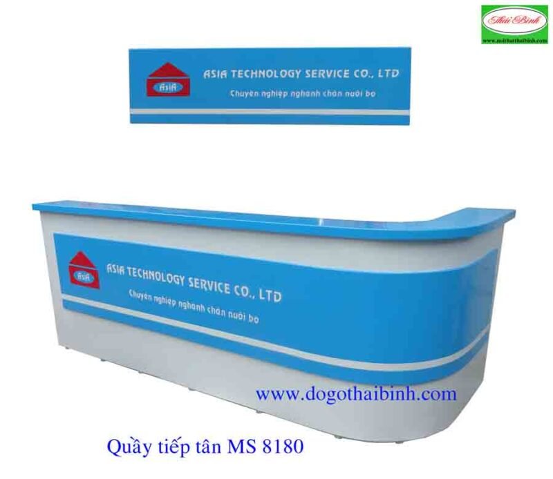 Quầy tiếp tân MS 8180 Giá  1m6 : 5.600.000 - Ảnh 2