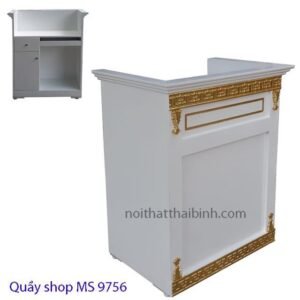Quầy tính tiền shop bán hàng MS 9756 Giá 1m0 = 5.500.000