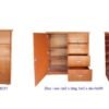 Tủ 1 cánh 4 hộc MS 8257 Giá 1m2 = 3.500.000 - Hình ảnh 5