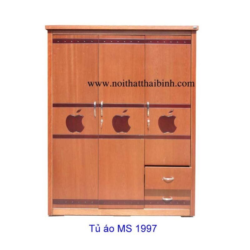 Tủ áo gỗ cn xoan 3 cánh MS 1997   Giá 1m6=6.500.000