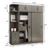 Tủ Áo 2 Tầng cửa lùa có kệ trang trí MS 3196 - Hình ảnh 5