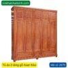 Tủ áo 2 tầng gỗ Xoan Đào MS 2679
