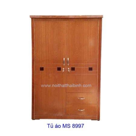 Tủ áo gỗ phủ vân gỗ xoan đào MS : 8997