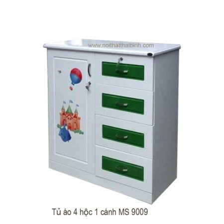 Tủ áo 1 hộc 4 cánh  MS 9009 Giá 1m2 : 3.500.000