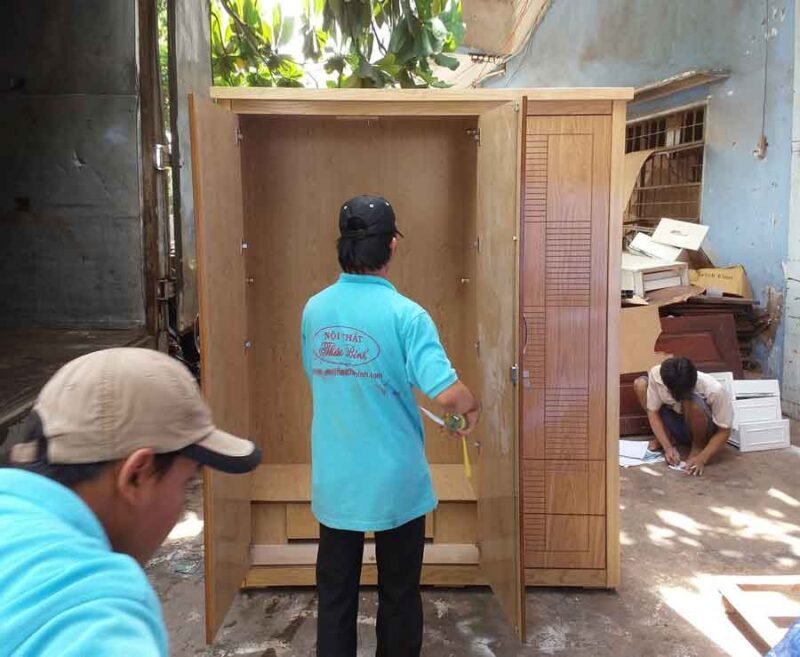 Tủ áo gỗ MDF sồi MS : 8996  Giá : 1m6 = 6.000.000 - Ảnh 4