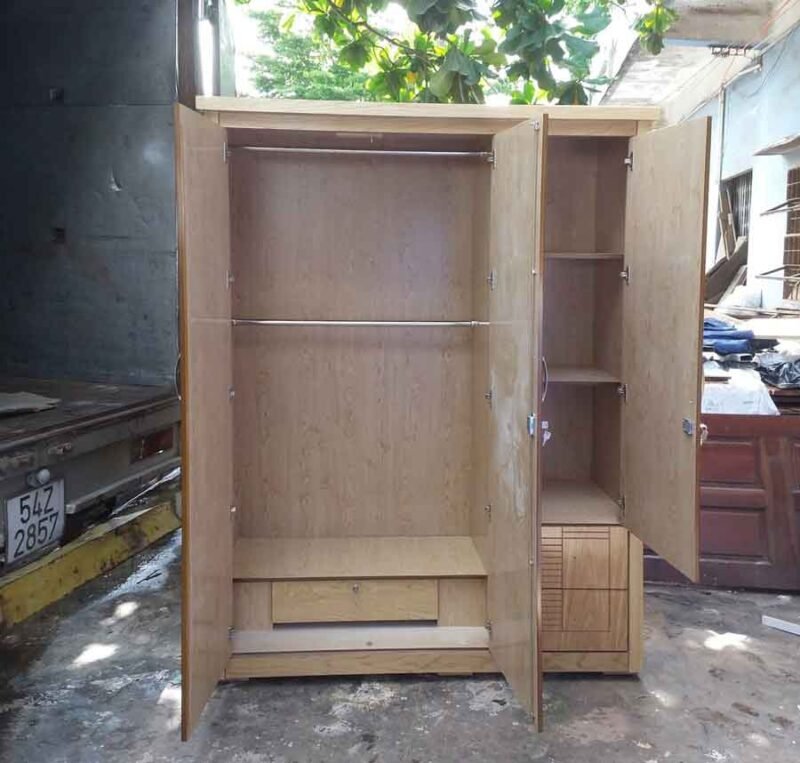 Tủ áo gỗ MDF sồi MS : 8996  Giá : 1m6 = 6.000.000 - Ảnh 5