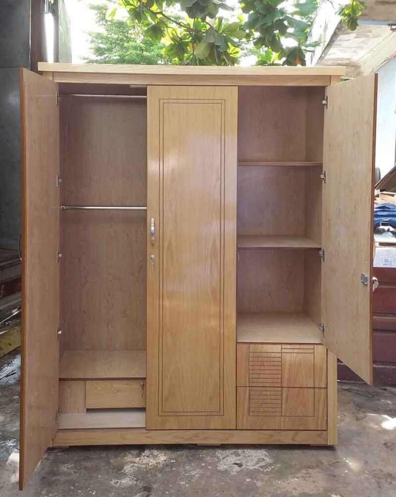 Tủ áo gỗ MDF sồi MS : 8996  Giá : 1m6 = 6.000.000 - Ảnh 3