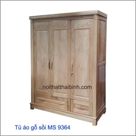 Tủ quần áo gỗ sồi MS 9364 Giá 1m6 = 11.000.000