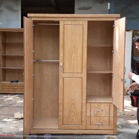 Tủ áo vân gỗ sồi MS 9257 Giá 1m6 = 6.800.000đ