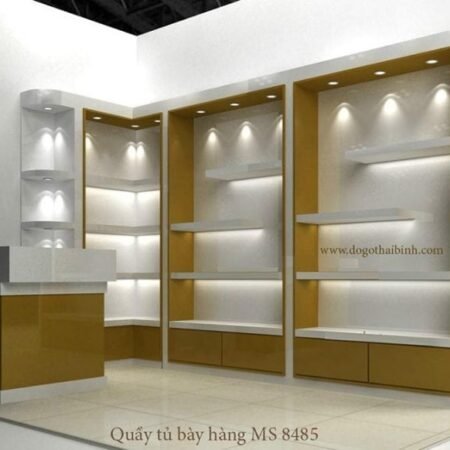 Tủ bày hàng MS 8485 Giá : Tủ 2.000.000 m2              Quầy 3.500.000 mét