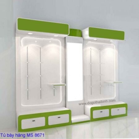 Tủ bày hàng MS 8671 Size : tủ  bày hàng Giá : 1.700.000m2