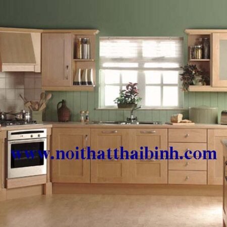 Tủ bếp gỗ sồi MS 1193  GIÁ : 4.500.000 md