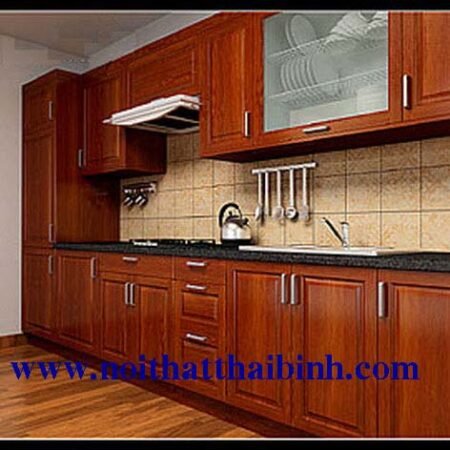 Tủ bếp gỗ gỏ đỏ MS 8211  GIÁ : 6.300.000 md