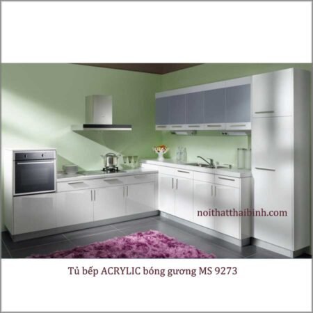 Tủ bếp ACRYLIC bóng gương MS 9273 Giá 4.100.000 mét dài