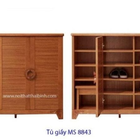 Tủ giầy vân gỗ MS : 8843   Giá : 1m2 = 3.700.000