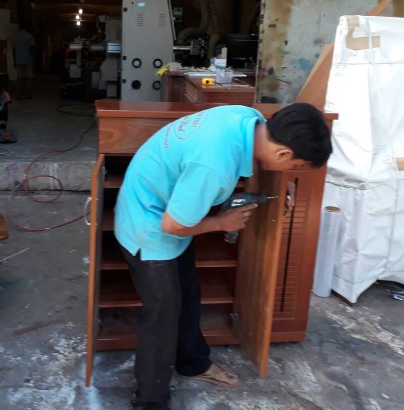Tủ giầy phủ vân gỗ xoan MS 8993 Giá 1m2 = 3.000.000 - Ảnh 5