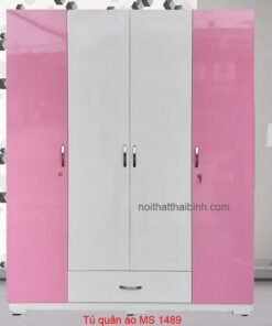 Tủ quần áo 4 cánh đẹp MS 1489 Giá bán= 8,000,000đ giảm còn= 6,000,000đ