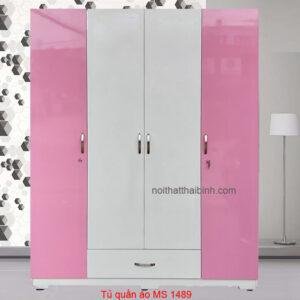Tủ quần áo 4 cánh đẹp MS 1489 Giá bán= 8,000,000đ giảm còn= 6,000,000đ