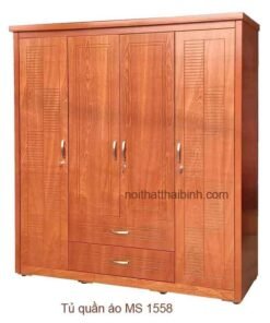 Tủ quần áo 4 cánh MS 1558 Giá bán= 8,500,000đ giảm còn= 7,500,000đ