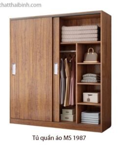 Tủ quần áo cửa lùa hiện đại MS 1987