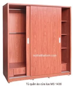 Tủ quần áo 2 cánh lùa MS 1436 Giá bán= 9.000.000đ giảm còn= 8.000.000đ