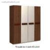 Tủ quần áo 4 cánh 1m8 hiện đại MS 2034