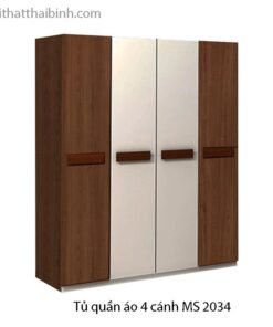 Tủ quần áo 4 cánh 1m8 hiện đại MS 2034