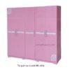 Tủ quần áo 5 cánh màu hồng MS 2008