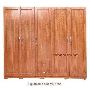 Tủ quần áo 5 cửa MS 1555 Giá bán= 14,000,000đ giảm còn= 12,000,000đ