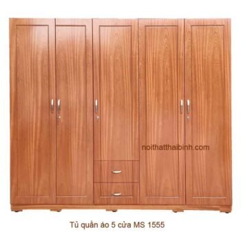 Tủ quần áo 5 cửa MS 1555 Giá bán= 14,000,000đ giảm còn= 12,000,000đ