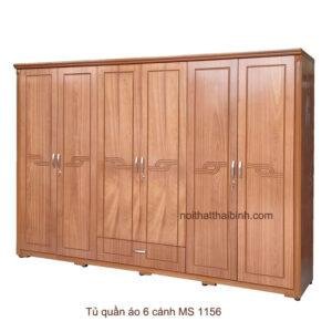 Tủ quần áo 6 cánh MS 1156 Giá bán = 14.000.000 đ