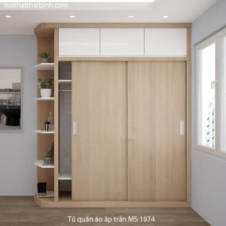 Tủ quần áo áp trần hiện đại MS 1974