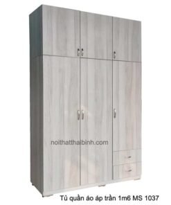 Tủ quần áo áp trần 1m6 MS 1037 Giá bán = 10.000.000 đ