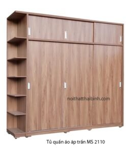 Tủ quần áo cao đụng trần MS 2110