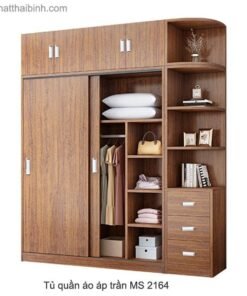 Tủ quần áo cao áp trần đẹp MS 2164