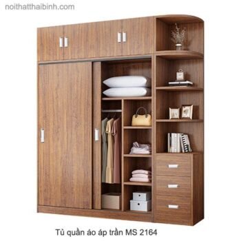 Tủ quần áo cao áp trần đẹp MS 2164