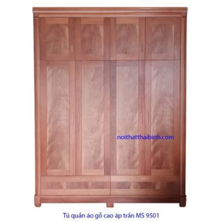 Tủ áo gỗ áp trần MS 9501 Giá 1m8 = 15.000.000