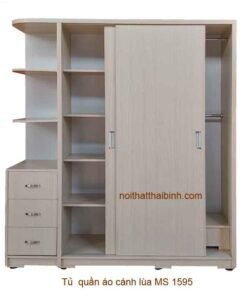Tủ quần áo cánh trượt MS 1595 Giá bán= 9,000,000đ giảm còn= 8,000,000đ