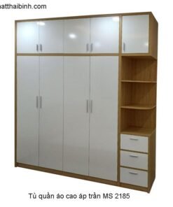 Tủ quần áo cao áp trần đẹp MS 2185