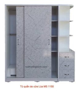 Tủ quần áo cửa lùa vân đá MS 1150 Giá bán= 9.500.000đ giảm còn= 8.500.000đ