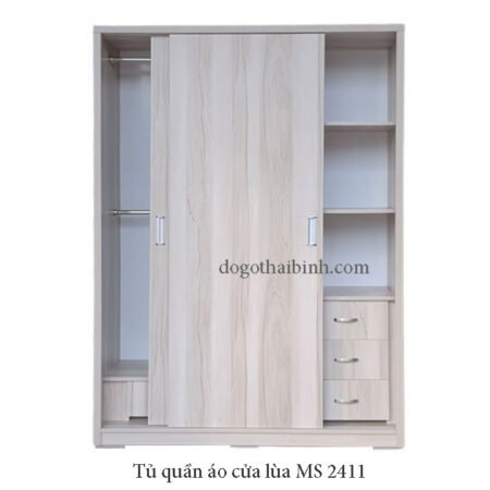Tủ quần áo cửa lùa đẹp MS 2411