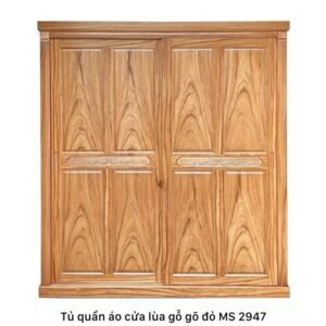 Tủ quần áo cửa lùa gỗ gõ đỏ MS 2947