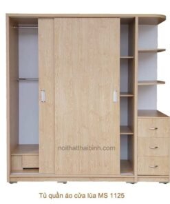 Tủ quần áo cửa trượt melamine MS 1125 Giá bán = 10.000.000đ giảm còn = 9.000.000 đ