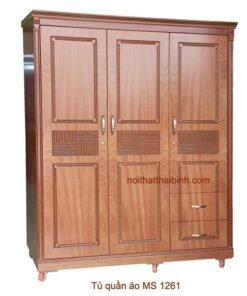 Tủ quần áo phòng ngủ 1m6 MS 1261 Giá bán = 7.500.000 đ giảm còn = 6.500.000 đ