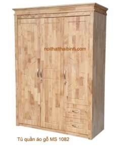 Tủ áo gỗ tự nhiên MS 1082 Giá bán = 9.500.000 đ