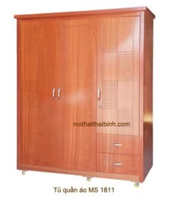 Tủ quần áo gỗ công nghiệp 2 buồng MS 1811